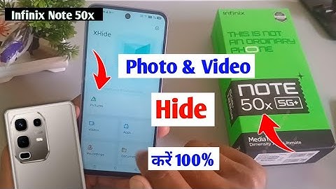 Infinix note 50x hide photo & video/Infinix note 50x me photo video kaise chhupaye
