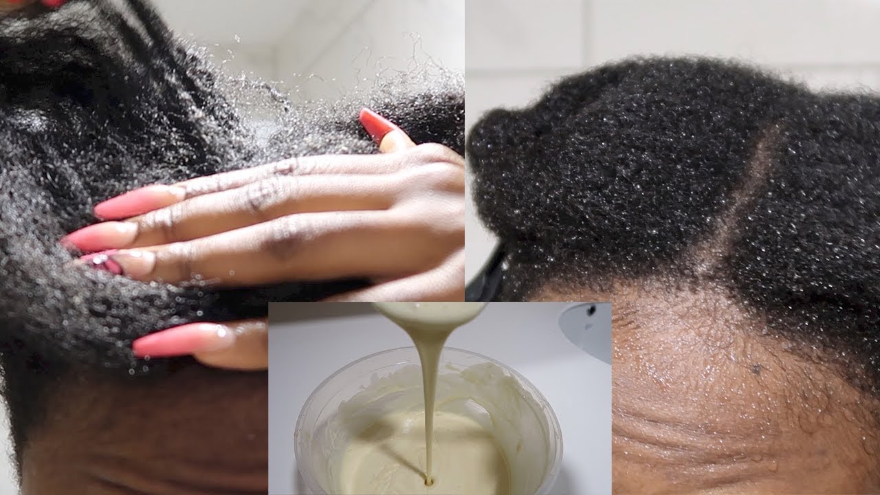 DIY DEEP CONDITIONER FOR FRIZZY DRY MATTED NATURAL HAIR TO SOFT AND