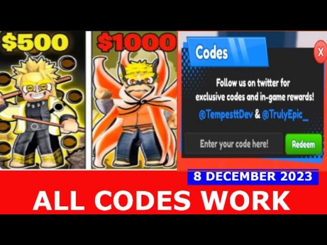 Anime Idle Simulator Codes - Roblox December 2023 