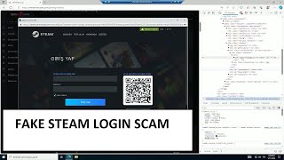 This is how they hid their site name. Steam scam investigation.