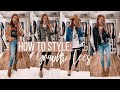 HOW TO STYLE GRAPHIC TEES! Jeans, Faux Leather, + More! | Moriah Robinson