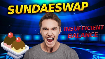 SundaeSwap: Insufficient Balance in Nami Wallet | How to fix?