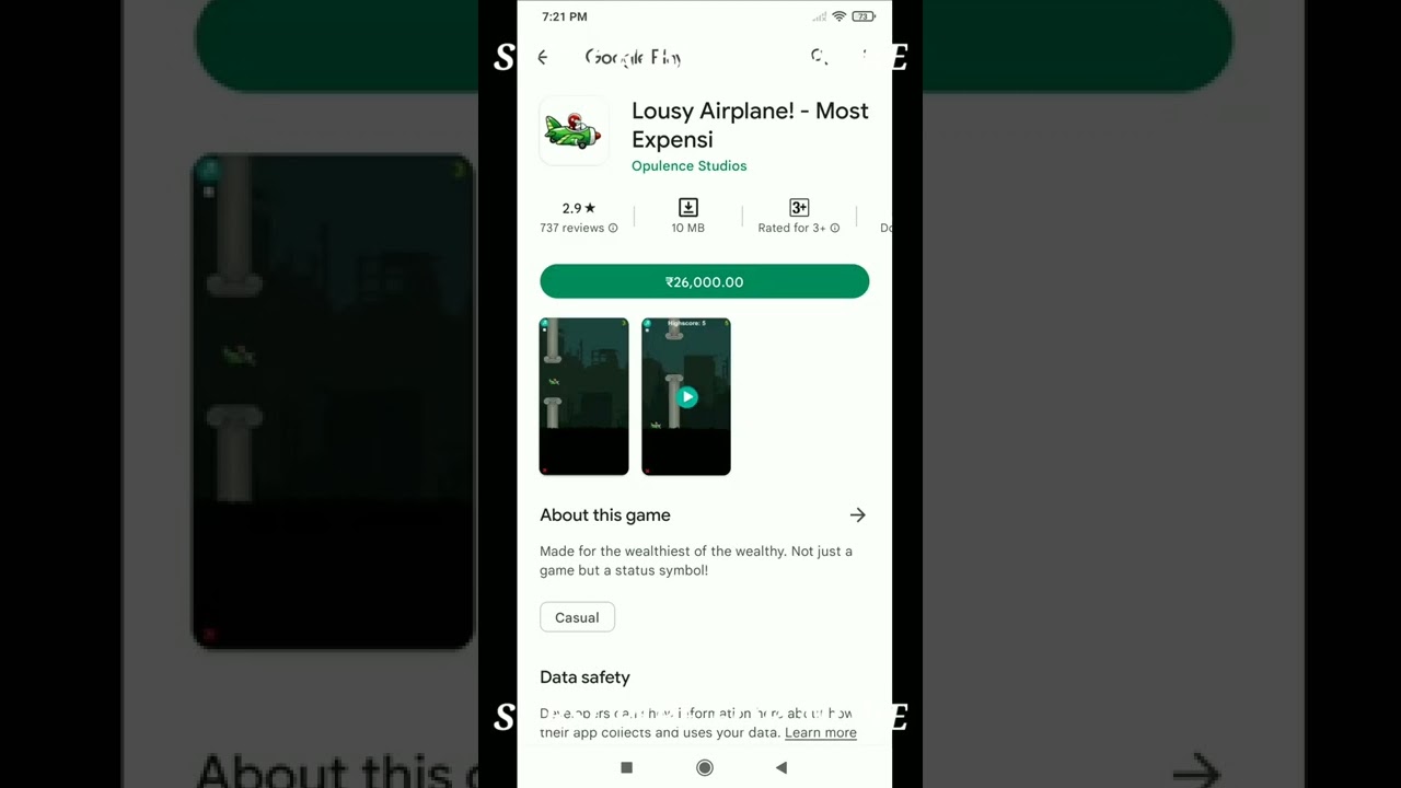 Most Expensive Game On Play Store In India shorts viral india Most Expensive Game On Play Store In India shorts viral india