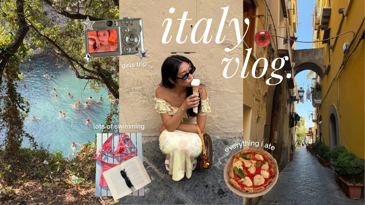 my first time in italy ? a week in amalfi coast & sorrento, girls trip, beaches & lots of fo