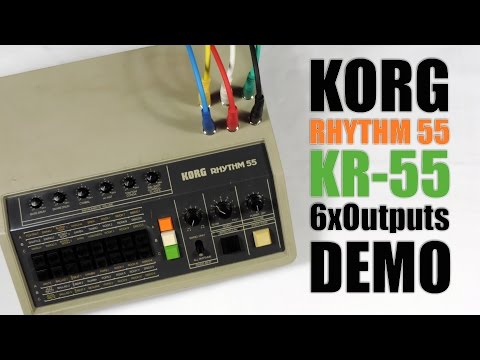 Korg Rhythm 55 KR-55 6x Outputs Demo