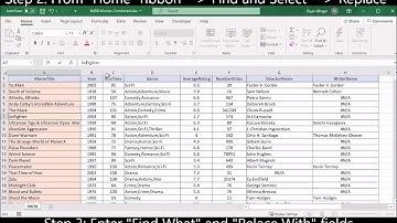 Excel Tutorial: Using the Find and Replace tool