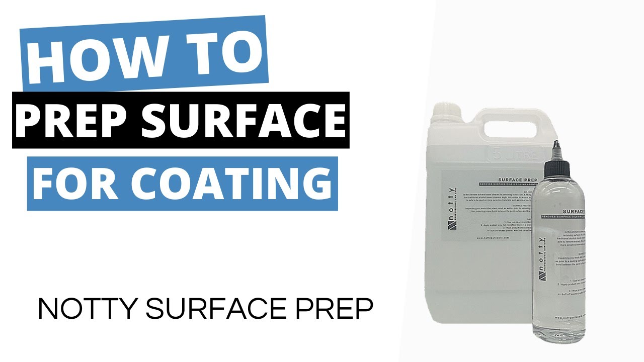 How to prep surface for coating. YouTube