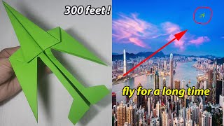 How to make a simple paper airplane that is quick and flies for a long time