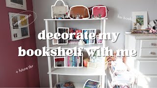 decorate my bookshelf with me //book collection + tour