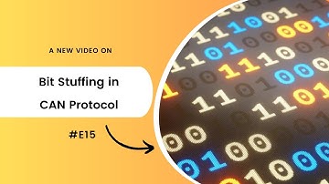 Bit stuffing in CAN protocol #E15 | Aishwarya Pattar