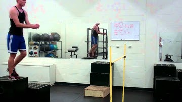 Depth Jump over Hurdle, June 21, 2011