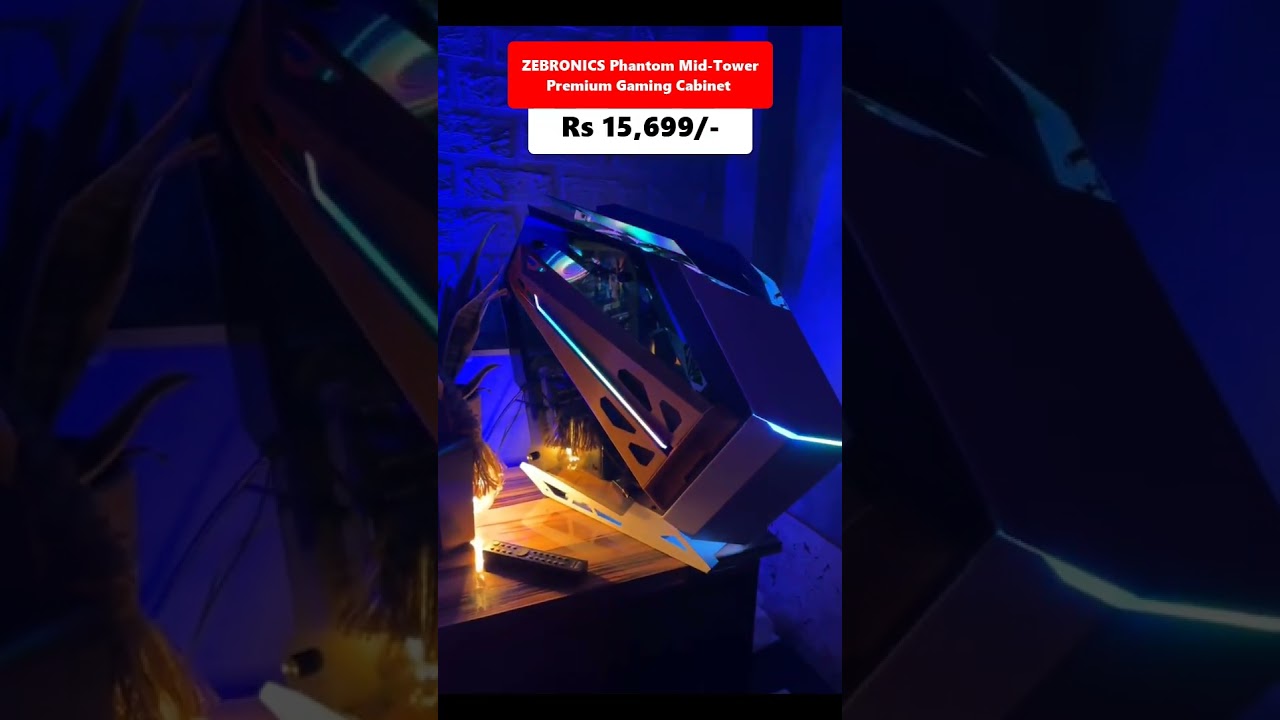 ZEBRONICS Phantom Mid Tower Premium Gaming Cabinet