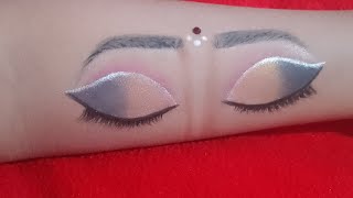 Step By Step Indian Bridal Eye Makeup Tutorial || Eye Makeup On Hand