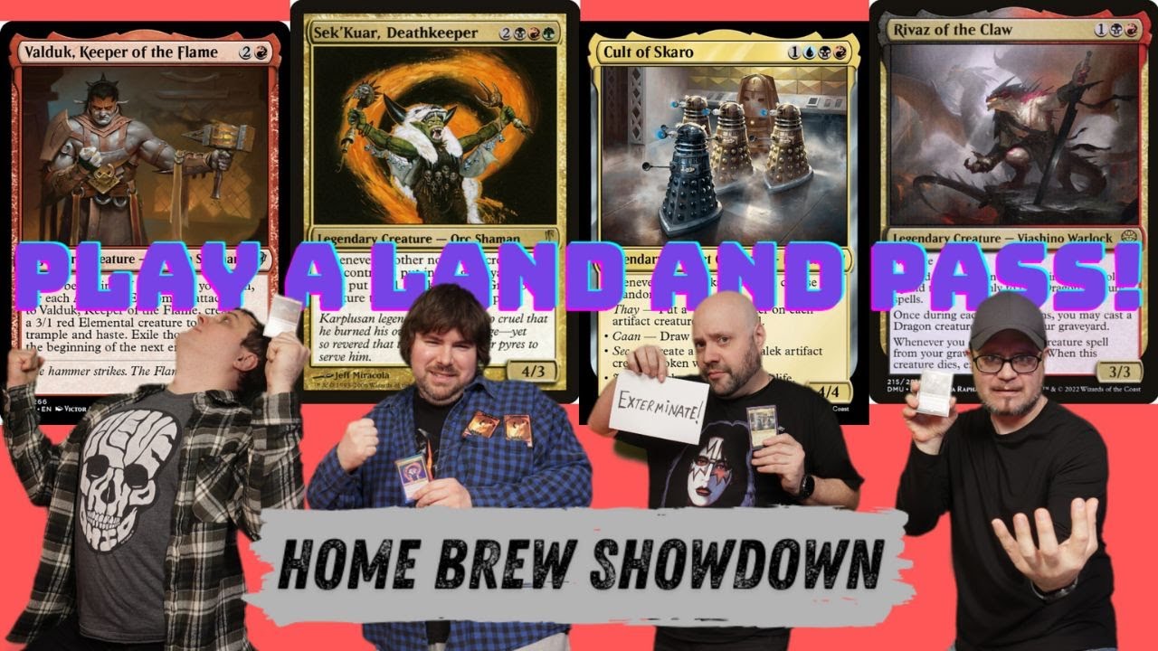 EPIC Home Brew Showdown Valduk vs Sek'Kuar vs Skaro vs Rivaz #MTG #mtggameplay #edh #mtgcommander thumbnail