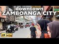 Zamboanga City Pueblo Streets Walk | 4K HDR | Downtown Zamboanga Walking Tour