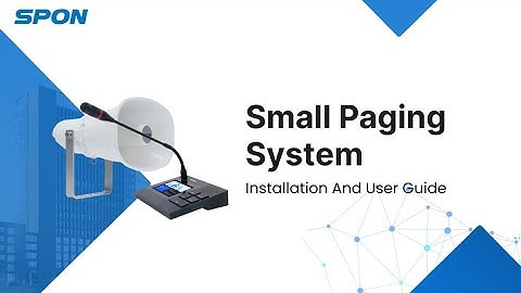 [Guide] How to Configure IP Paging Microphone and IP Horn Speaker for a Small Paging System