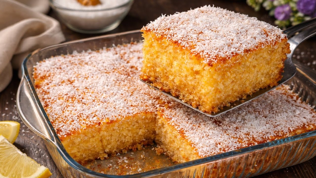 Coconut Cake Recipe (Soft and Moist)🥥