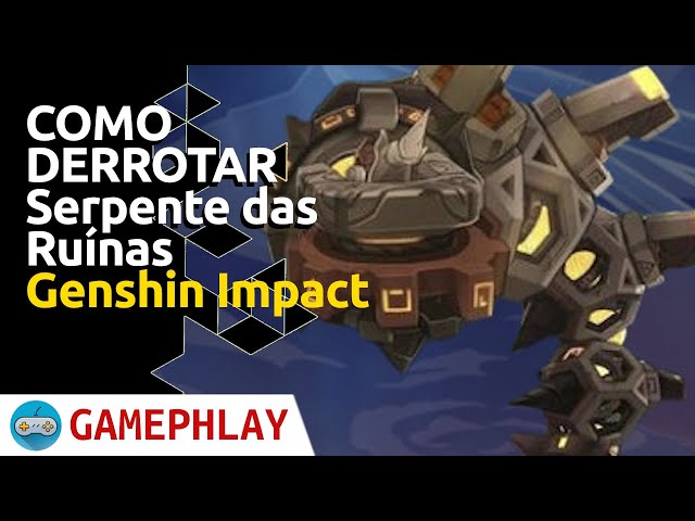 Novo Boss do Depenhadeiro: Serpente das Ruinas - Genshin Impact. 