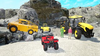 Girlfriend lost in CAVE and rescuing missing friend | Farming Simulator 22