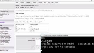 C++ Programming Tutorials - 19 - For loop - Sum of cubes - Max number