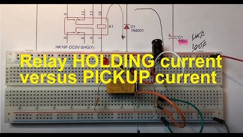 Reducing Relay Power Consumption - Holding Current versus Pickup Current