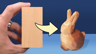 Whittling a Simple Bunny - Easy Wood Carving Project