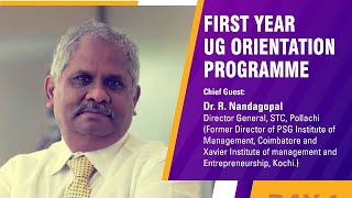 STC : FIRST YEAR UG ORIENTATION PROGRAMME -2021 - DAY 01