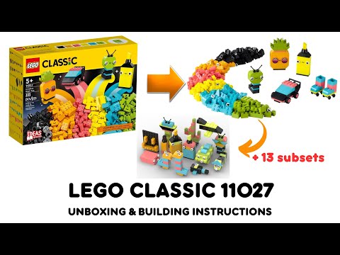 Lego classic 11027 ideas Unboxing and Building instructions
