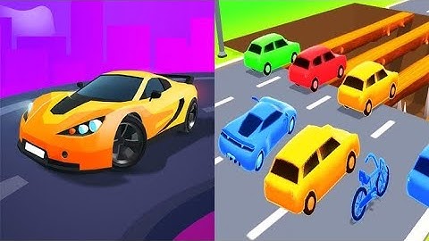 New Game - Merge Car Run - Evolution Race : Gameplay (Android,IOS)