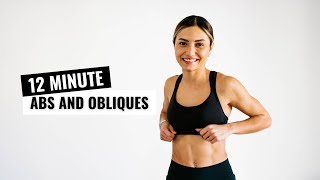 12 MIN ABS AND OBLIQUES WORKOUT - No Equipment Workout / Esra Çapar Akyol