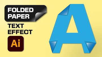 How to Create Folded Paper Text Effect - Adobe Illustrator Tutorial