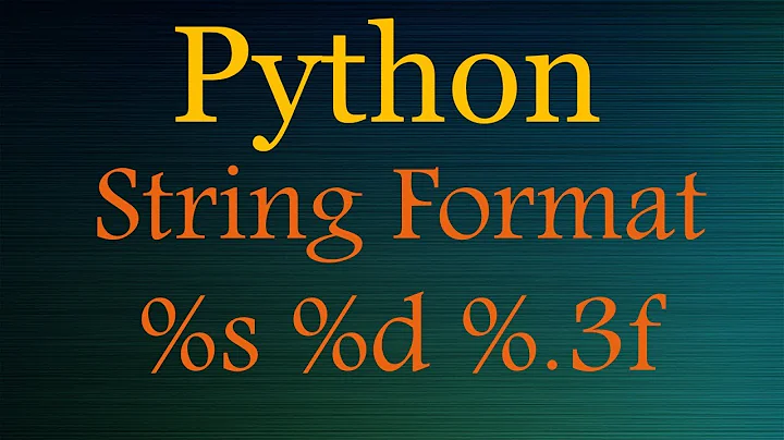 Python Tutorials - "%s %d" % ("string_formatting_in_Python", 3)