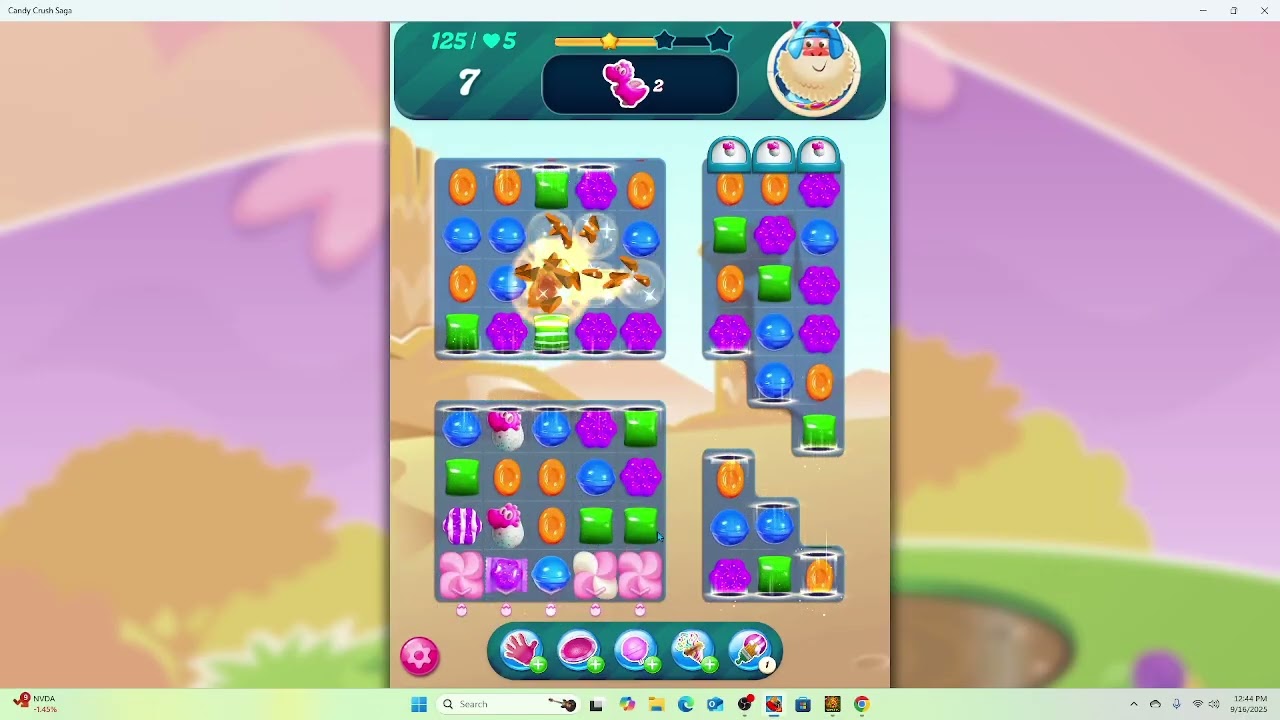 Candy Crush Super Hard Level 125 | Step by Step Walkthrough F2P Guide