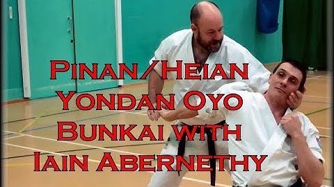 Waza Wednesday 12/20/17 - Pinan/Heian Yondan Oyo Bunkai with Iain Abernethy
