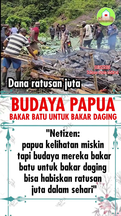 BUDAYA PAPUA RATUSAN JUTA #ayah #news #papua #motivation #berita