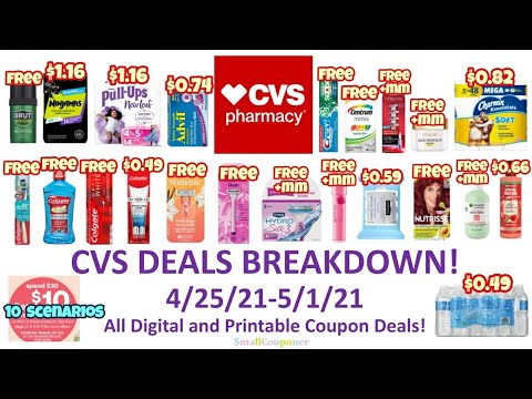 CVS Deals Breakdown 4/25/21-5/1/21! Glitches! Timestamps in Comment! All Digital and Printable Deals