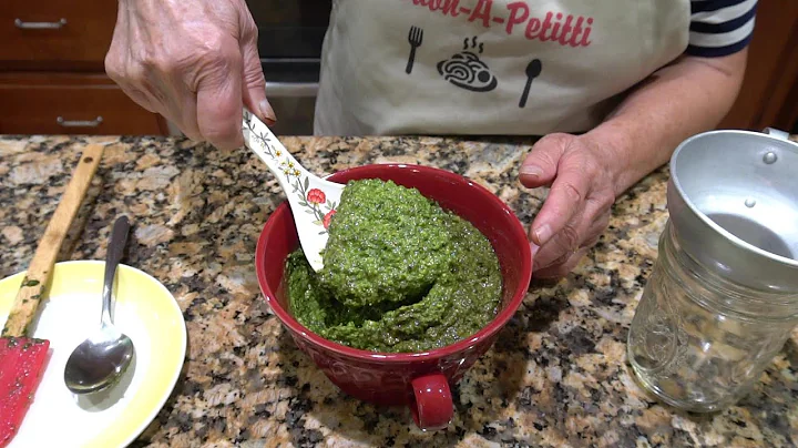Italian Grandma Makes Fresh Basil Pesto