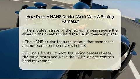 How Does A HANS Device Work With A Racing Harness? - The Racing Xpert
