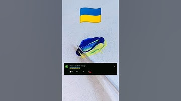 ASMR COLOUR MIXING 😲😲 !!!! what color do mixed flags make ??🇺🇦🇺🇦 !!!! #short #asmr #colors