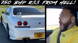MONSTER 750+ BHP R33 SKYLINE FROM HELL!!!!  **REACTION TO MY FRIENDS NEW CAR**