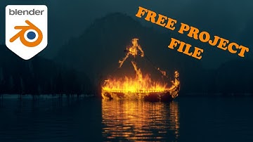 Blender Burning Boat Tutorial - Part 5( Final Touches and Compositing)