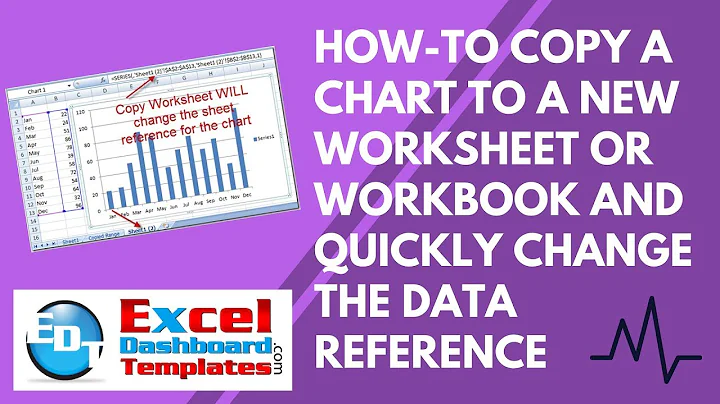 How-to Copy an Excel Chart to a New Worksheet or Workbook and Quickly Change the Data Reference