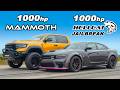 1000hp dodge charger v 1000hp dodge ram drag race