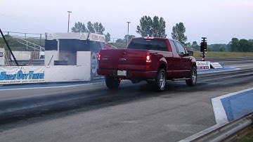 2007 F150 FX2-Burnout and 1/4 mile run.