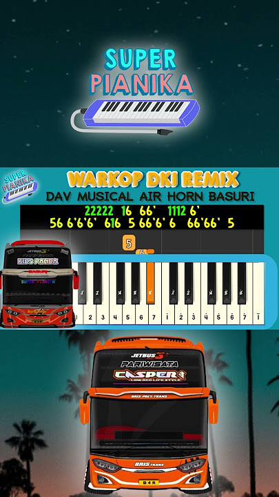 Download lagu NOTASI PIANIKA WARKOP DKI REMIX DAV MUSICAL HORN (SUPER PIANIKA) #pianika #belajarpianika #shorts