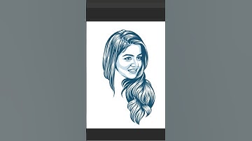 How to Create a Vector Portrait – Quick Art Process! #shorts