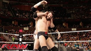 Damien Mizdow Vs. Bad News Barrett Raw, February 16, 2015
