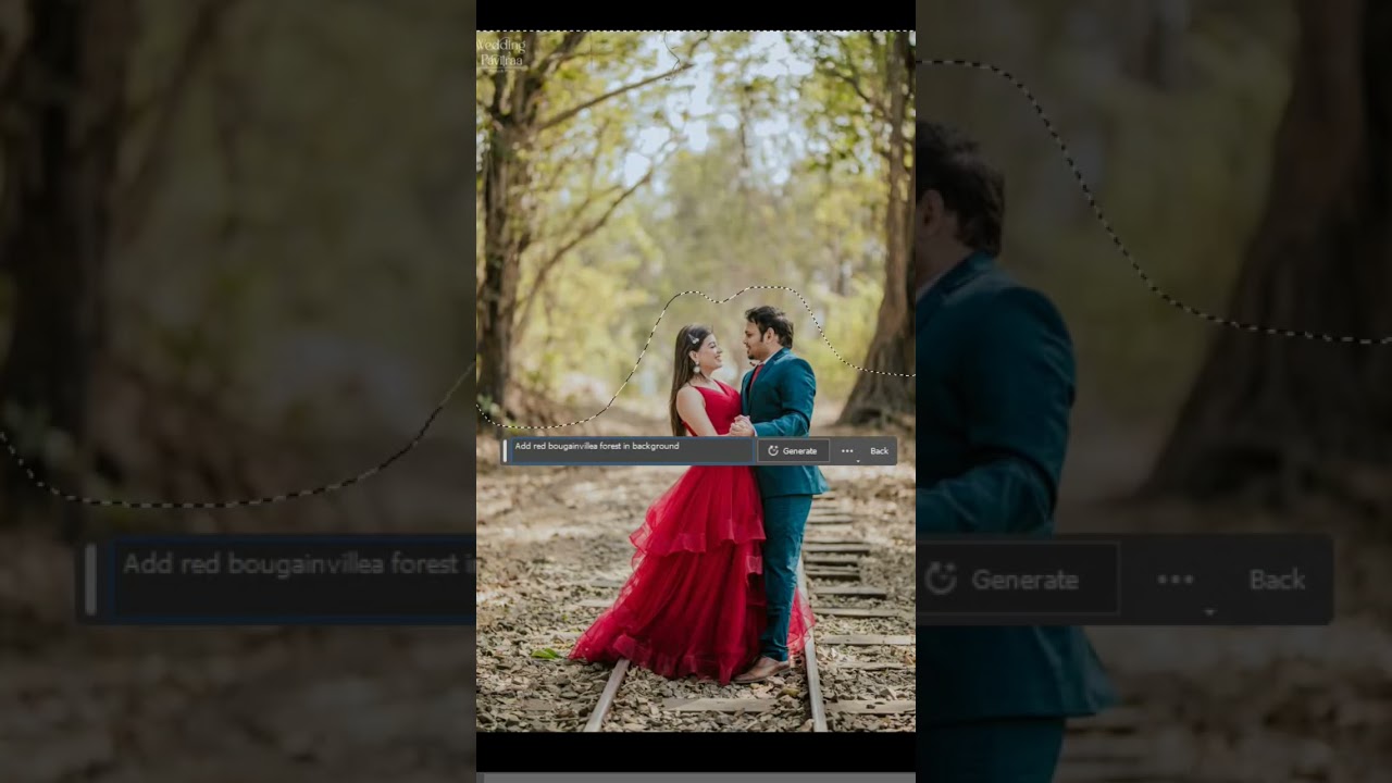AI in Wedding Photography 😍🔥#shorts #photoshop