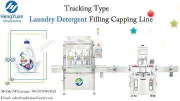 Tracking Type Laundry Detergent Filling with Capping Machine Production Line