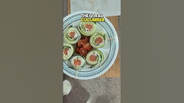 Smoked Salmon Cucumber Rolls 🥒🍣